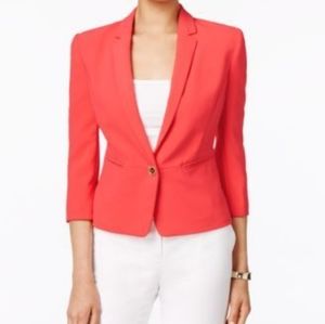 Tahari by ASL NEW Pink Nectar Women's 0P Petite Notch Collar Blazer NWT